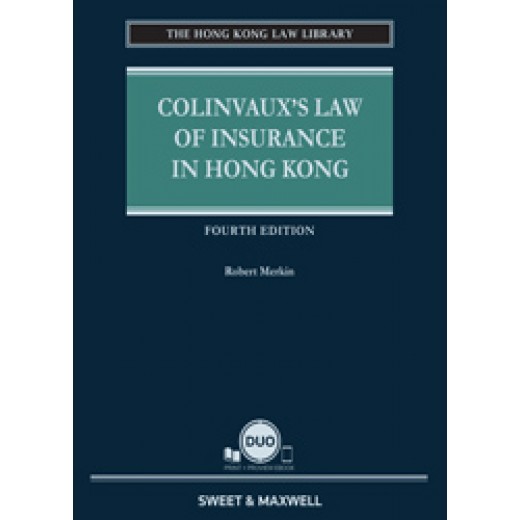 Colinvaux's Law of Insurance in Hong Kong 4th ed + Proview (Practitioner / Student Version)